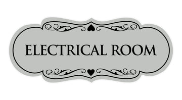 Signs ByLITA Designer Electrical Room Sign